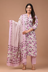 *All New Exclusive Collection of Hand Block Printed "Stitched" Cotton Suits With Cotton Dupatta in Beautiful Colours*